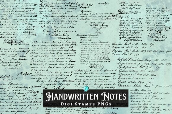 Download Handwritten Notes Digi Stamps Overlays - Stamps Collection