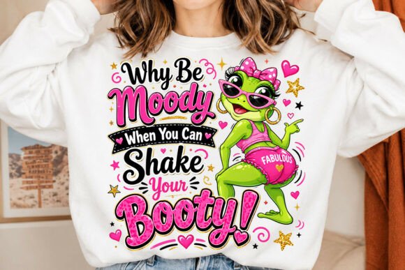 Download Why Be Moody Frog PNG, Funny Quote PNG - Moody Collection