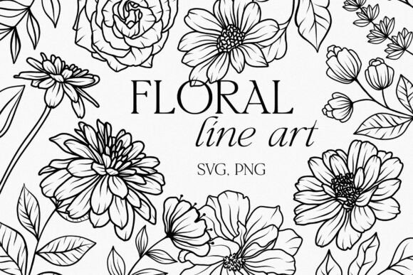 Download Botanical Floral Line Art Clipart Flower - Botanical floral Collection