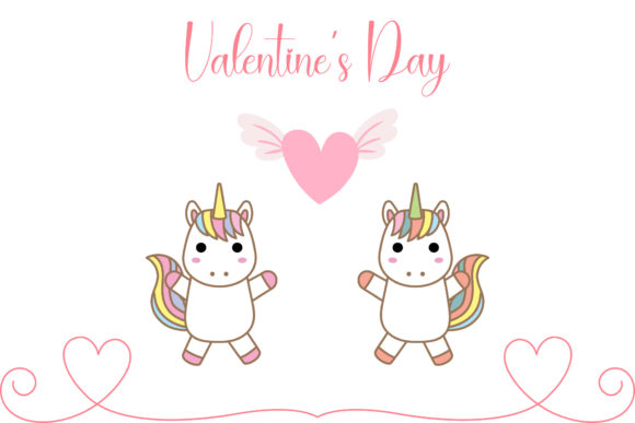 Download Valentine Unicorn Couple Illustration - Couple illustration Collection