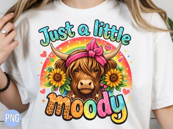 Download Just a Little Moody Highland Cow PNG - Moody Collection
