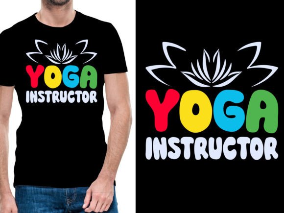 Download Yoga Instructor Logo Tshirt Design - Premium Resources