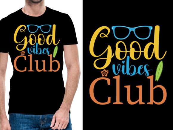 Download Good Vibes Club Logo Tshirt Design - Premium Resources