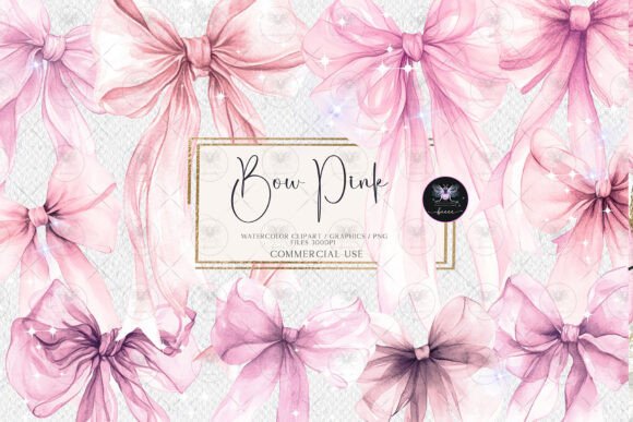 Download Bow Pink Elegant Clipart Watercolor - Elegant clipart Collection