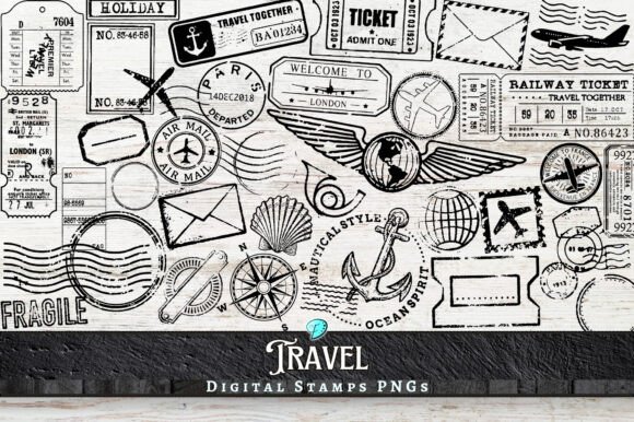 Download Travel Digi Stamps Transparent PNGs - Stamps Collection